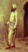 Raja Ravi Varma Rajaputra soldier France oil painting artist